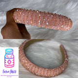 Beaded Crown Wide Headband