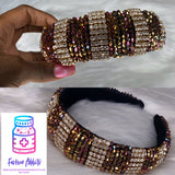 Rhinestone Bead Covered Headband