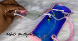 Geometric Rimless Sunglasses With Case