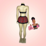 School Girl Skirt Lingerie Costume Set