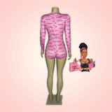 Pink Barbie Slogan Sleepwear Shorts PJ Romper