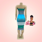 Sexy Halter Top Ribbed Striped Long Bodycon Maxi Dress