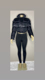 Sold Warm Cropped Zipper Puffer Coat