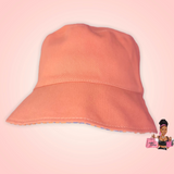 Embroidery Plaid "Just Play" Reversible Bucket Hat