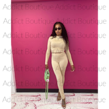 Long Sleeve Crop Top Shirt with Fleece Inside