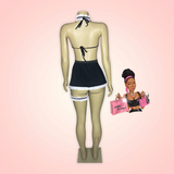 Ruffled Sexy Maid Costume Skirt Set
