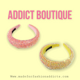 Shiny Rhinestone Wide Headband
