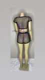 Mesh Crop Top & Shorts Only (swimsuit not included)