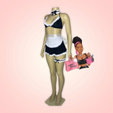 Ruffled Sexy Maid Costume Skirt Set