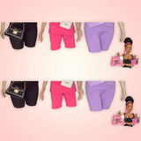 Solid Basic Cotton Biker Shorts Only