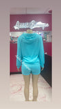 Long Sleeve Zip Up Jacket and Shorts Set