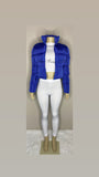 Sold Warm Cropped Zipper Puffer Coat