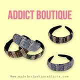 Rhinestone Bead Covered Headband