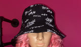 Graphic Reversible Bucket Hat Letter