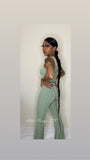 “Walk Thru” Crop Top & Flare Pants Set