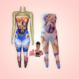 Graphic Halter Top Strapless Jumpsuit