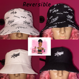 Graphic Reversible Bucket Hat Letter