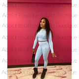 High Waist Stretch Leggings with Fleece Inside