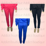 “Throw Me On” Oversized Pants Only (Blue, Black & Pink)