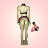 School Girl Skirt Lingerie Costume Set