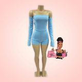 Sexy Off Shoulder Backless Long Sleeve Romper