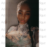 Camouflage Sheer Green Leaves Mesh Bodysuit Only